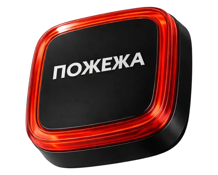 Ajax EN54 FireProtect (VAD) black пожежний світловий “ПОЖЕЖА“ Cповіщувач
