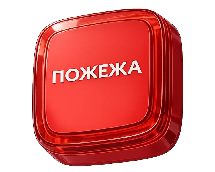 Ajax EN54 FireProtect (VAD) red пожежний світловий "ПОЖЕЖА" Cповіщувач