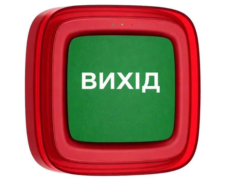 Ajax EN54 FireProtect (Sounder/VAD) red пожежний світлозвуковий "ВИХІД" Cповіщувач