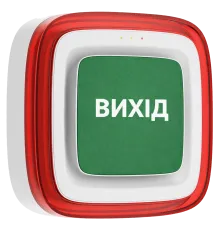 Ajax EN54 FireProtect (Sounder/VAD) white пожежний світлозвуковий "ВИХІД" Cповіщувач