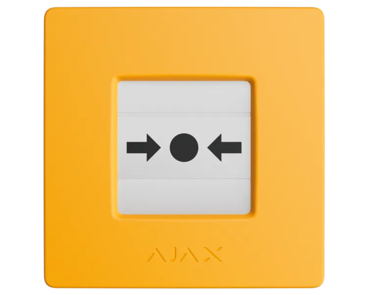 Ajax Manual Call Point (Yellow) ручний бездротовий Сповіщувач