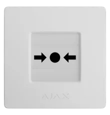 Ajax Manual Call Point (White) (8EU) ASP ручний бездротовий Сповіщувач