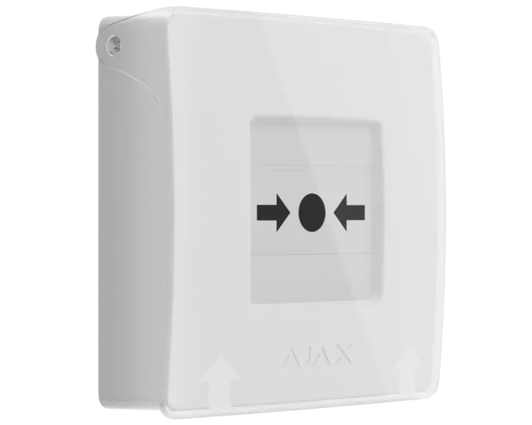 Ajax Manual Call Point (White) (8EU) ASP ручний бездротовий Сповіщувач