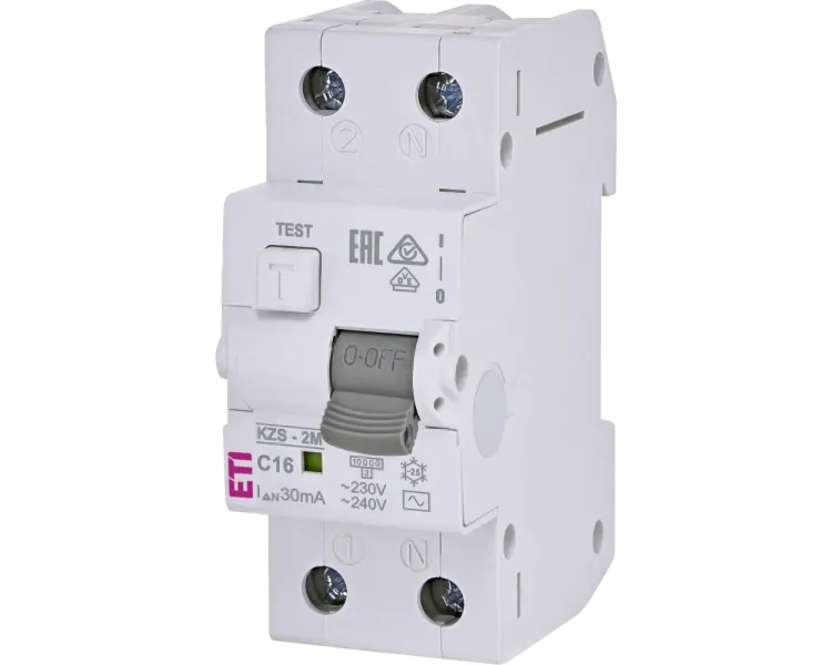 ЕТІ KZS-2M C 16/0.03 10kA Дифавтомат
