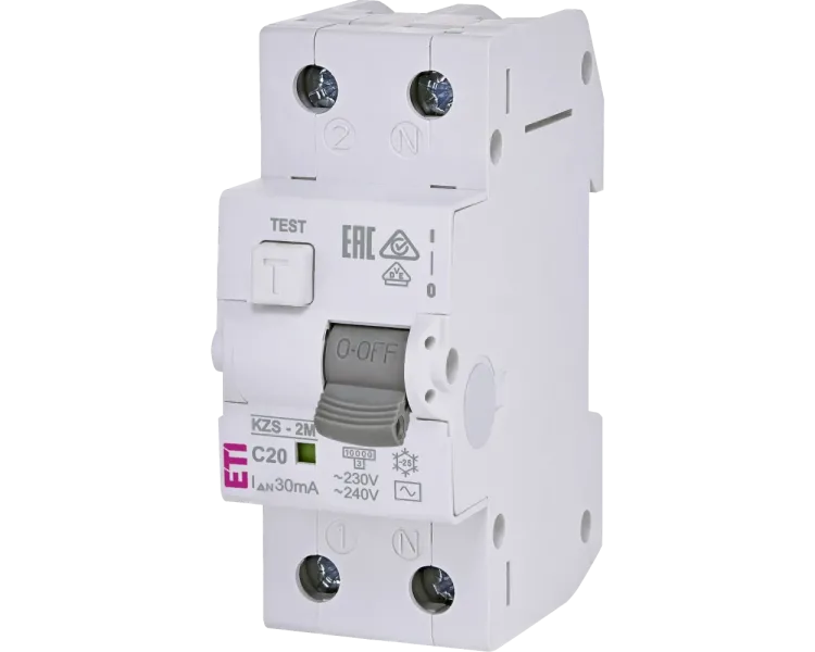 ЕТІ KZS-2M C 20/0.03 10kA Дифавтомат