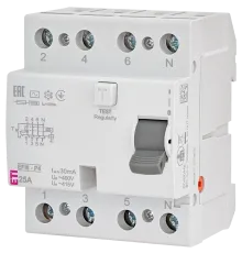 ЕТІ 4р EFI6-P4 25/0,03 тип AC (6kA) Реле диференційне (ПЗВ)