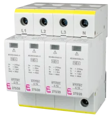 ETI TEC C T2 275/20 (4+0) 4p Обмежувач перенапруги