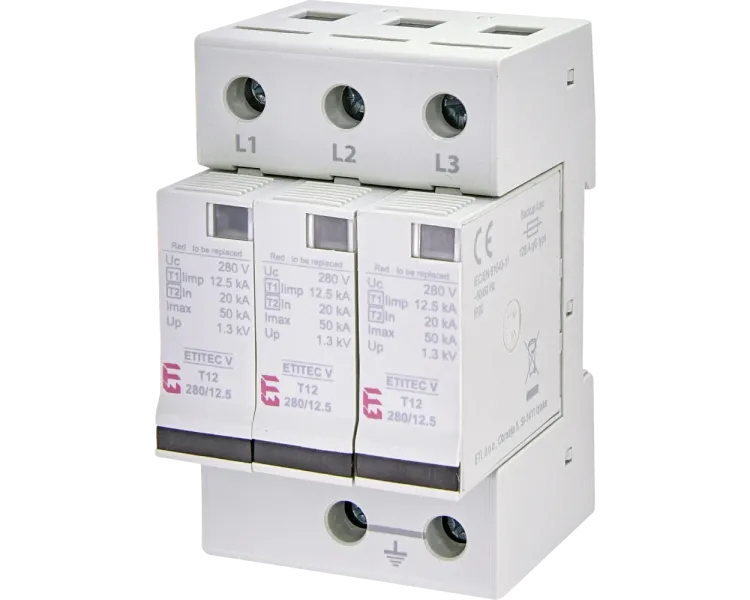 ETI TEC V T12 280/12,5 (3+0) Обмежувач перенапруги