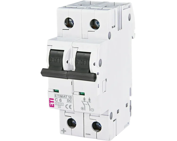 ЕТІ ETIMAT 10 DC 2p C 6A (6 kA) Автоматичний вимикач