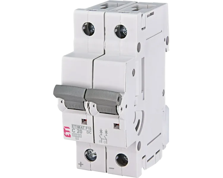 ЕТІ ETIMAT P10-DC 2p C20 (10 kA) Автоматичний вимикач