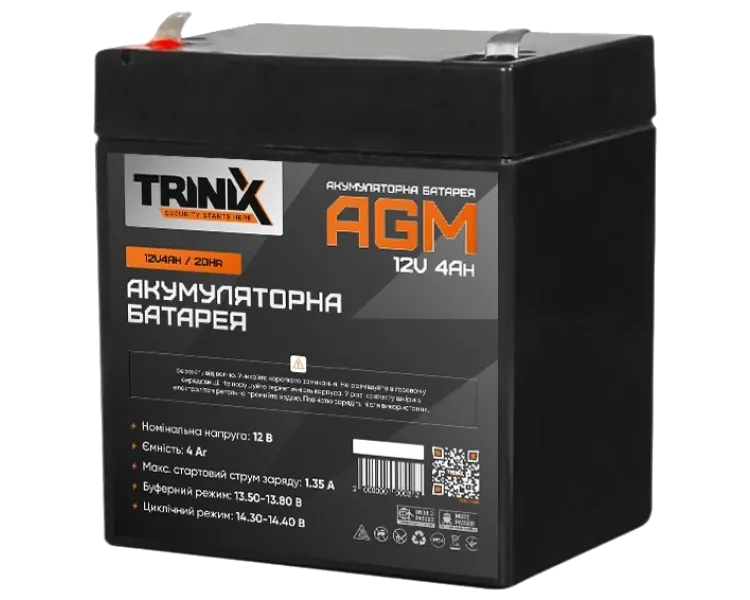 TRINIX 12V4Ah/20Hr Акумуляторна батарея