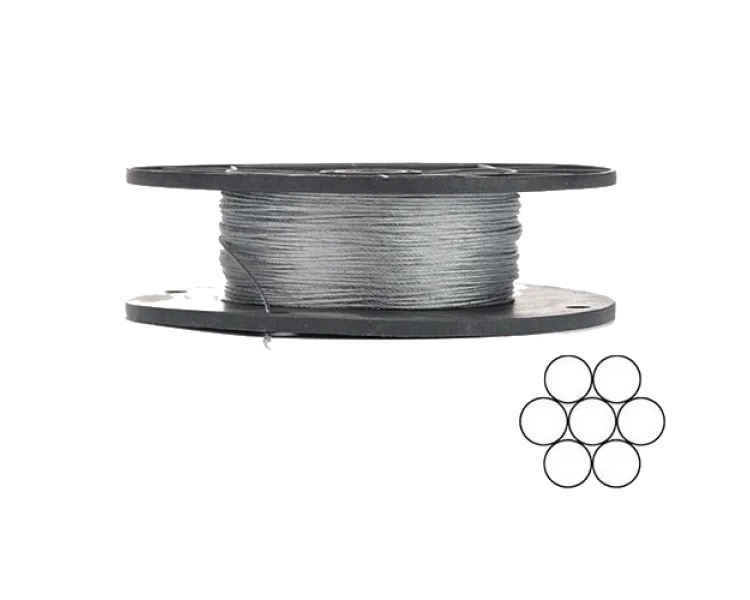 APRO 1мм DIN 3052 (1x7) бухта 200м Трос оцинкований