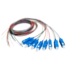 SM SC/UPC 1.5 m Easy strip для 8 вол. (Bl,Or,Gn,Br,Wh,Gr,Rd,Bk) Набір кольорових пігтейлів
