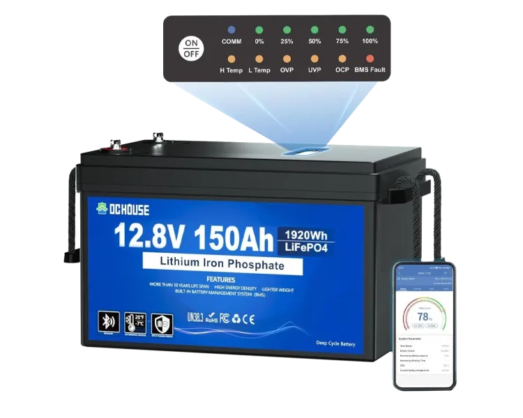 DСHOUSE 12.8V 150Ah (ECO-LFP1215005) Bluetooth Акумуляторна батарея