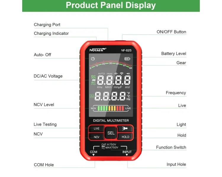 Noyafa NF-625 Мультиметр