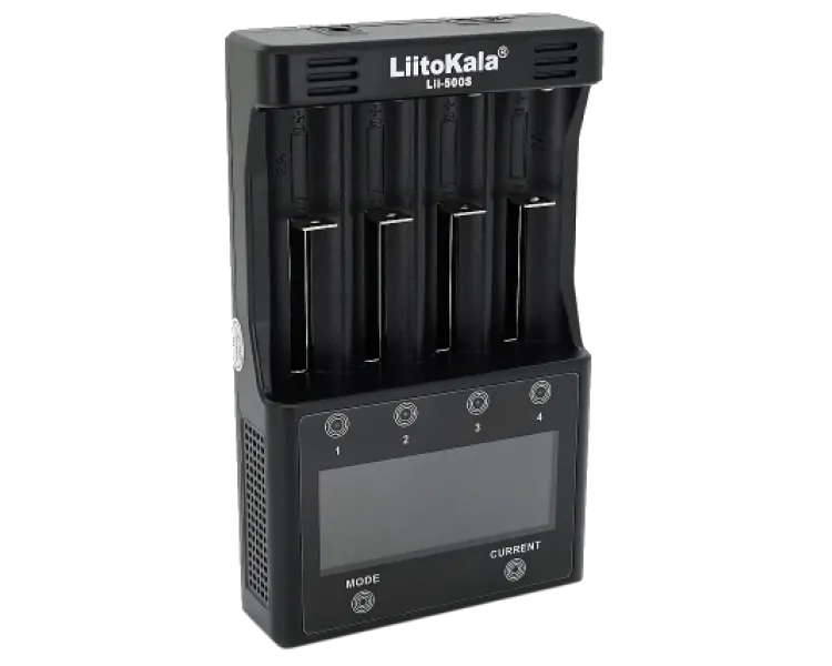 Liitokala lii-500s Li-Ion, Ni-Mh, Ni-Cd 12V DC Зарядний пристрій