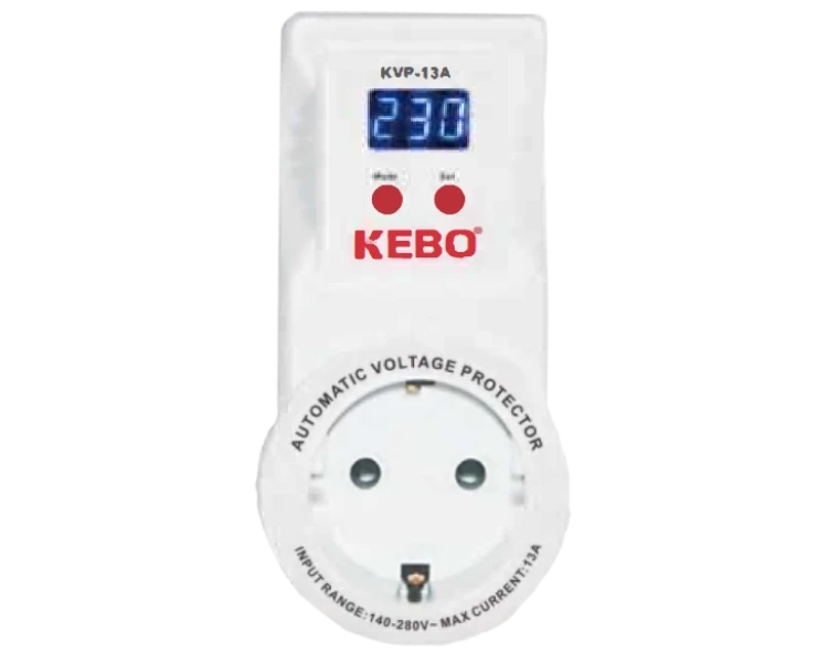KEBO KVP-13A 2-13A 140-260V Реле напруги в розетку