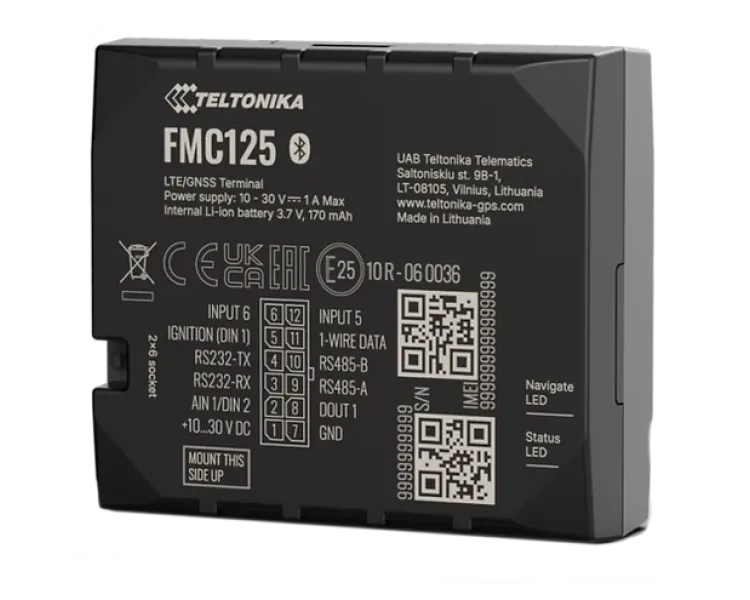 Teltonika FMС125 RS232, RS485 4G трекер
