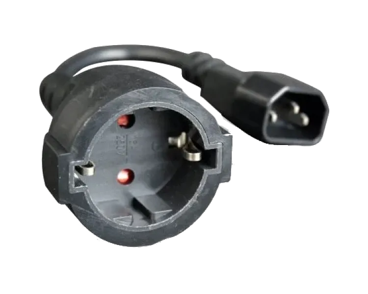 C14 - Schuko 15 см 3*0.75 мм Кабель перехідник