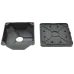 SK-Q130B Black IP66 130х130х50мм Монтажна коробка