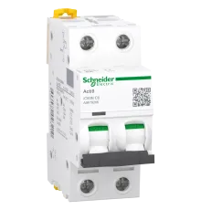 Schneider Electric A9F79206 Acti9 iC60 2P 6A C Автоматичний вимикач