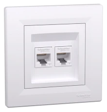 Schneider Electric Asfora EPH4800121 RJ45 кат.6е UTP Розетка комп'ютерна одинарна