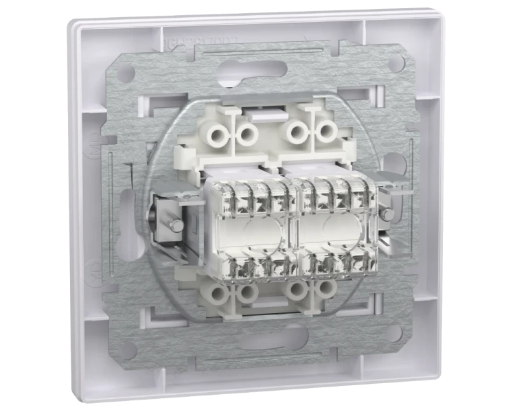 Schneider Electric Asfora EPH4800121 RJ45 кат.6е UTP Розетка комп'ютерна одинарна