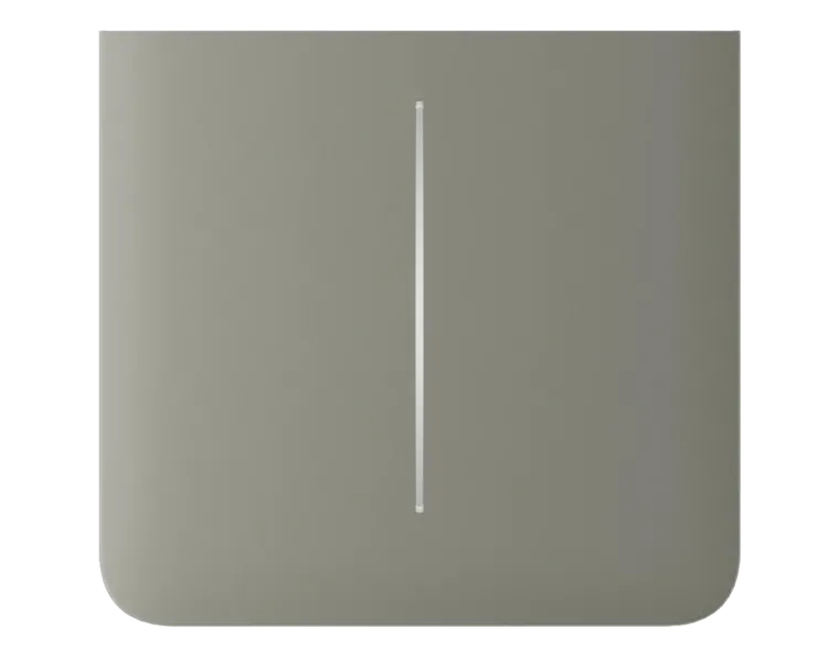 Ajax SideButton (2-gang) vertical olive Кнопка