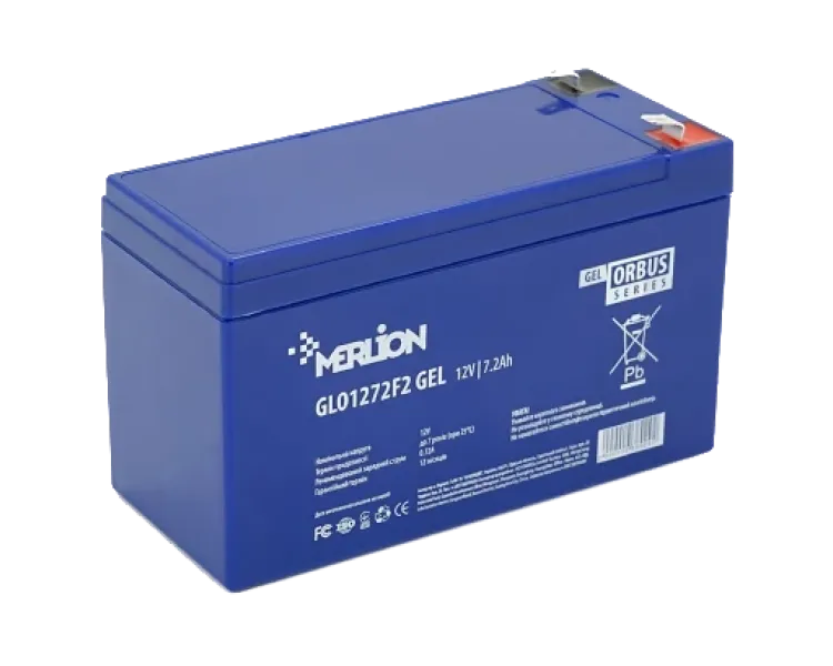 MERLION ORBUS GLO1272F2 12 V 7.2Ah Свинцево-кислотна акумуляторна батарея
