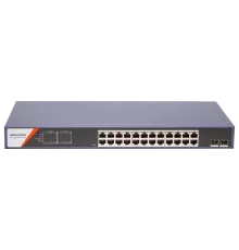Hikvision DS-3E1526P-SI-24P2F Комутатор 24 порти керований