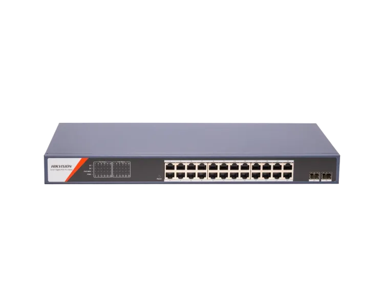 Hikvision DS-3E1526P-SI-24P2F Комутатор 24 порти керований