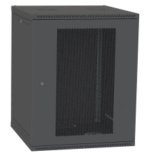 IPCOM СН-18U 600х600 перфорація RAL9005 Шафа серверна підлоговий