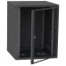 IPCOM СН-18U 600х450 скло RAL9005 Шафа серверна