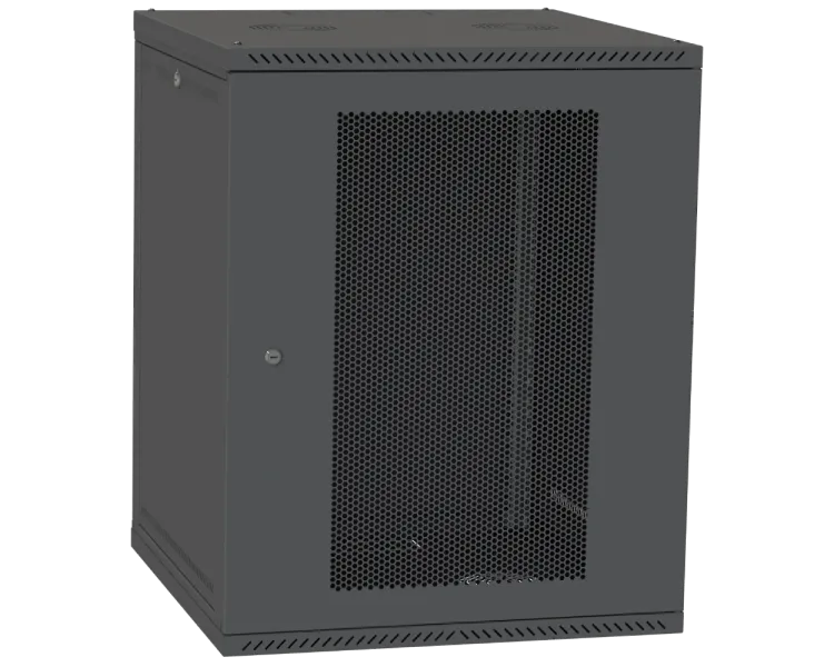 IPCOM СН-18U 600х600 перфорація RAL9005 Шафа серверна