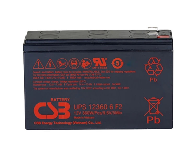 CSB UPS123606F2/F1 12V6Ah Акумуляторна батарея