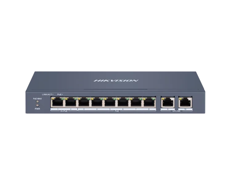 Hikvision DS-3E1310HP-EI Комутатор 10 портів керований