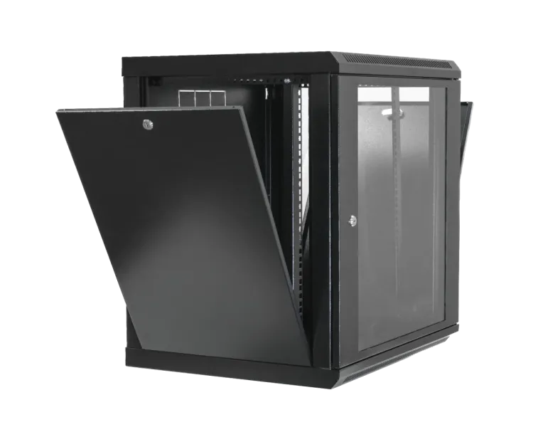 19" 15U Шафа 600x600x773мм акрилове скло чорна
