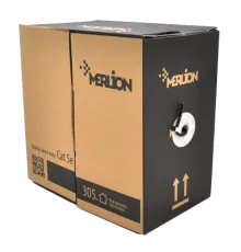 Merlion внутрішній КВП UTP (4*2*0.5) 4p 24 AWG CCA ПВХ (305м) білий Кабель