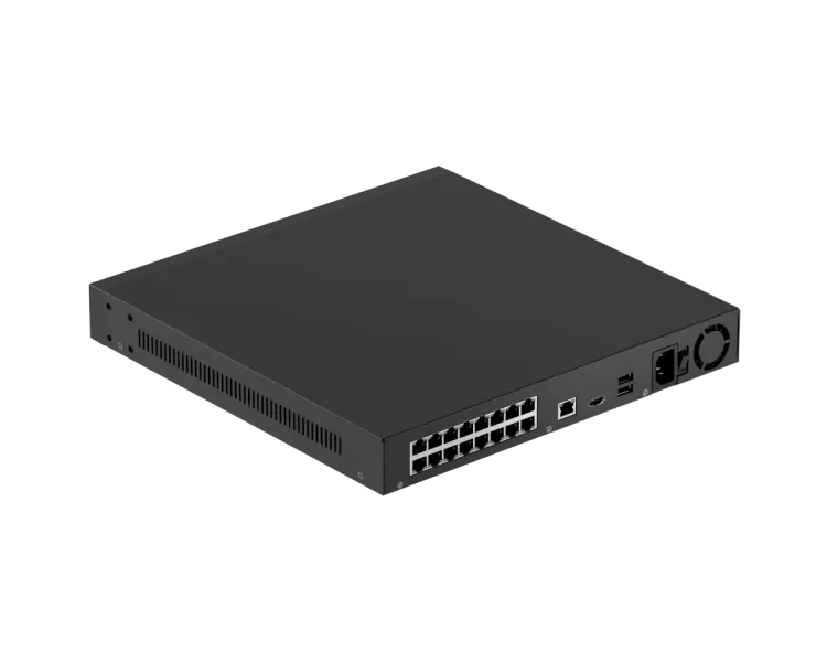 Ajax NVR H2D16PAC (16ch) black HDMI 4K 16Тб PoE Відеореєстратор