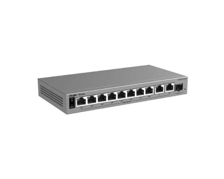 Ruijie RG-ES211GS-LP PoE Комутатор 11 портів керований хмарно