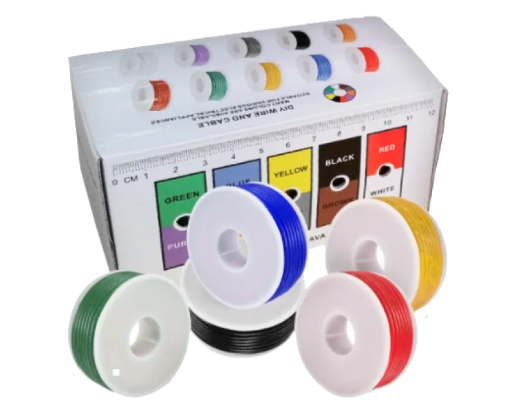 AWG 30 30AWG 0,55 600В 5x20м Кабель силіконовий луджений