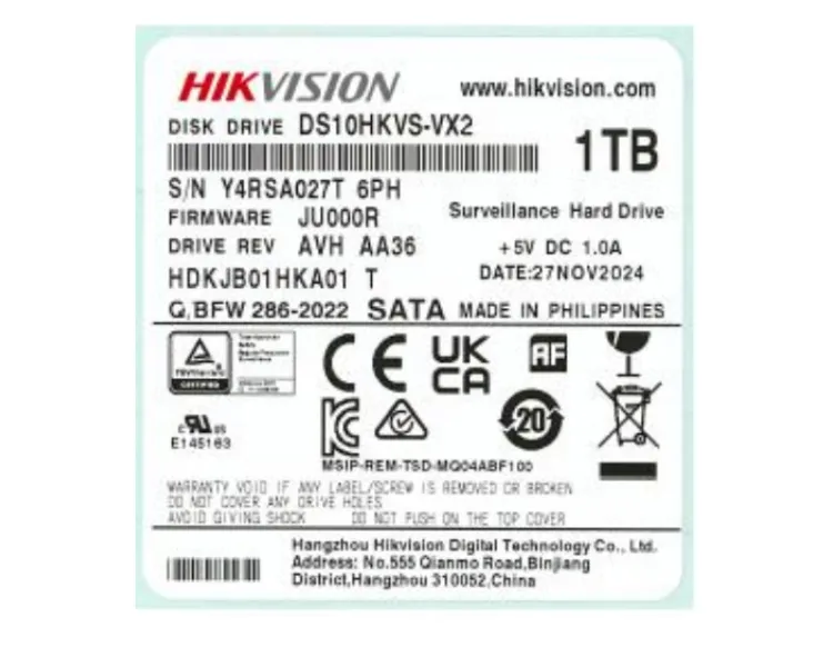Hikvsion DS10HKVS-VX2 Жорсткий диск внутрішній