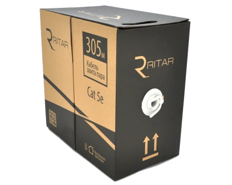Ritar внутрішній КВП UTP CCA (4*2*0.48) 4p 24 AWG (305м) Кабель