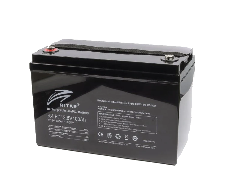 Ritar R-LFP12.8V100AH Акумуляторна батарея з bluetooth