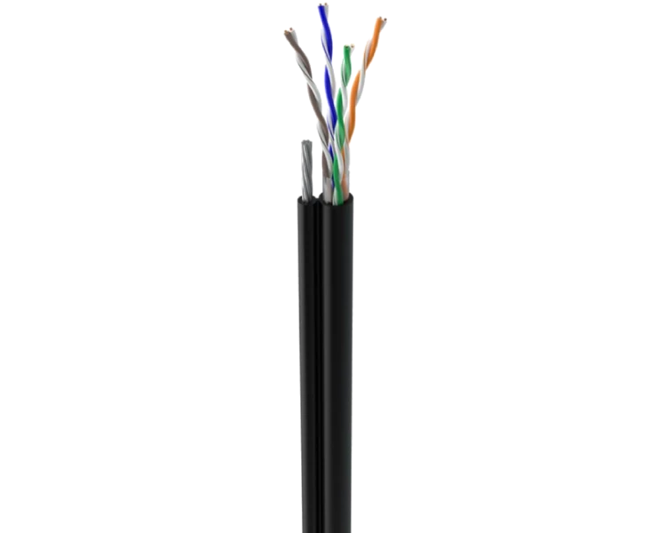Ritar КНПт UTP (4*2*0.5) 4p 24 AWG (CCA) ПВХ+ПЭ трос 1мм Кабель
