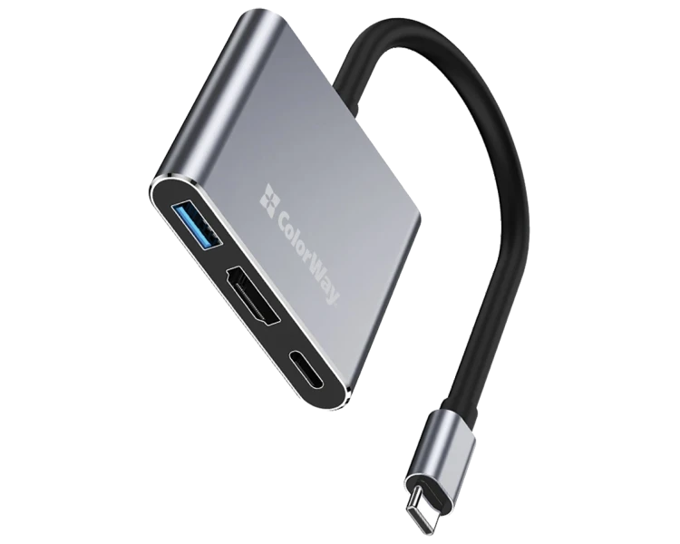СolorWay CW-HUB08 100W/USB3.0/HDMI 4К USB хаб (док-станція)