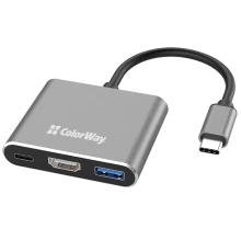 СolorWay CW-HUB08 100W/USB3.0/HDMI 4К USB хаб (док-станція)
