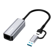 ColorWay CW-AD-CRG USB-A/USB-С 3.0 - RJ45 Gigabit Ethernet Адаптер мережевий