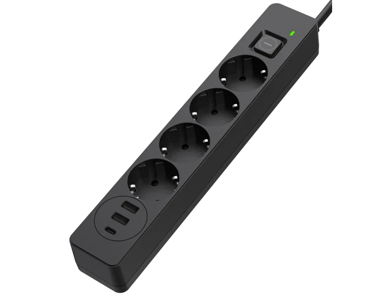 СolorWay CW-CHE432PDB 4 розетки/3USB Мережевий фільтр