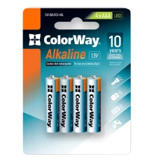 СolorWay Alkaline Power лужні AAA (4 шт) blister Батарейки